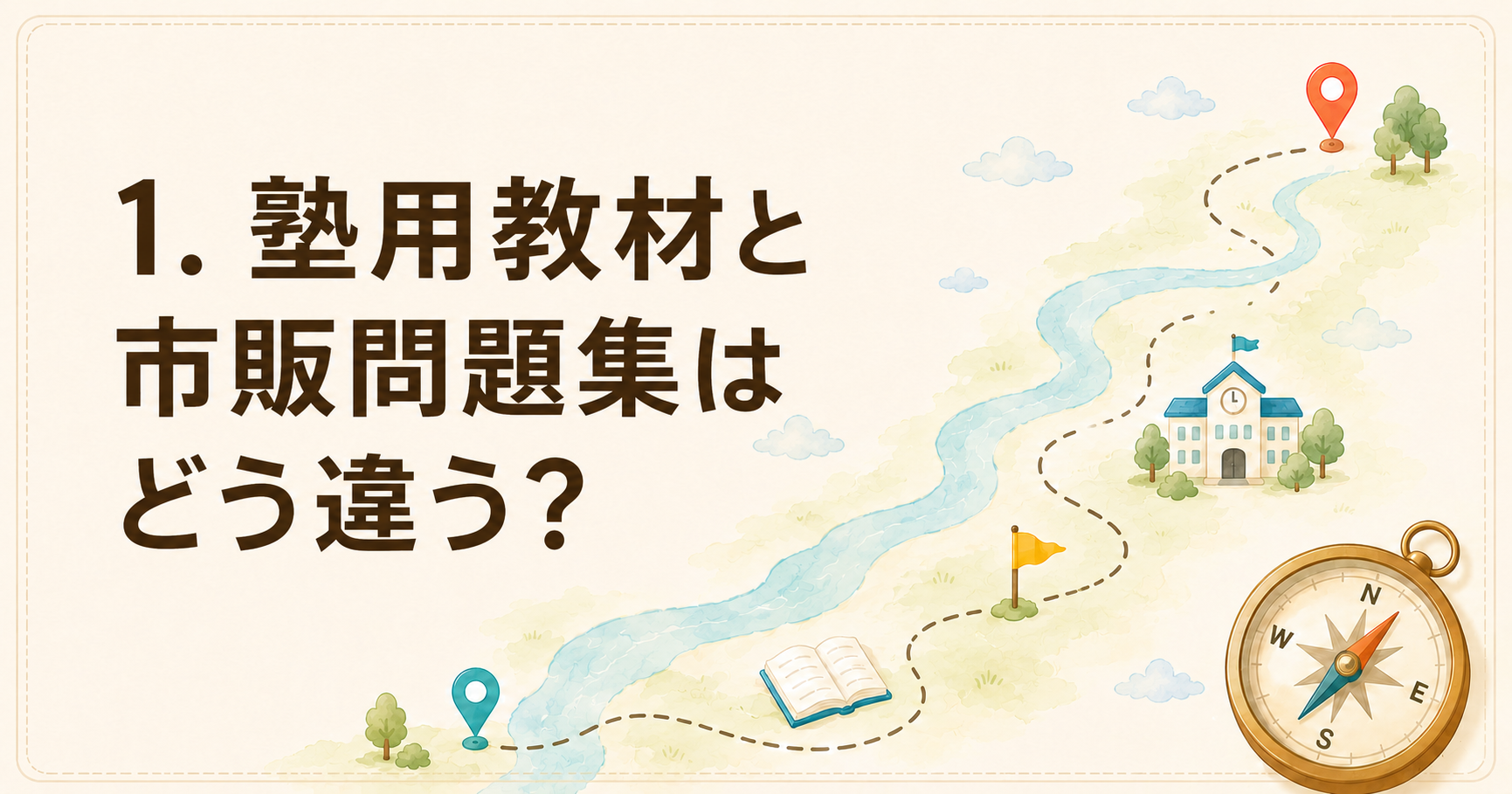 塾用教材と市販問題集はどう違う？