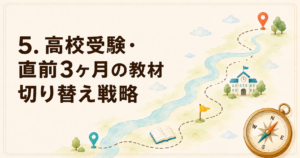高校受験直前3ヶ月の教材切り替え戦略